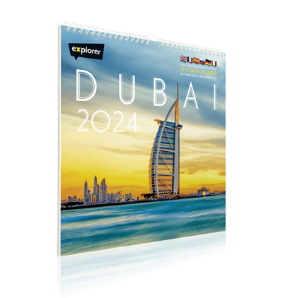 Dubai Multi Language Calendar 2024 (Burj Al Arab Cover)