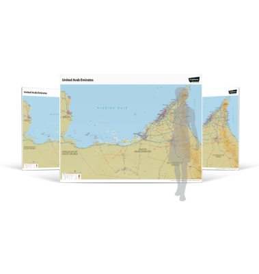 UAE Wall Map