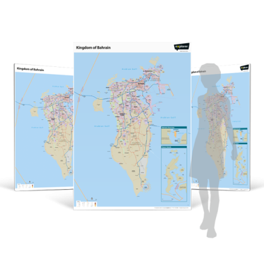 Bahrain Wall Map