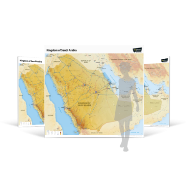 Saudi Arabia Wall Map