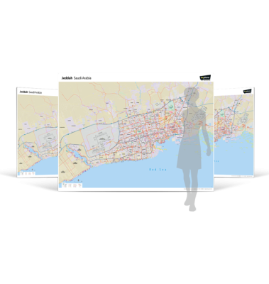 Jeddah Wall Map
