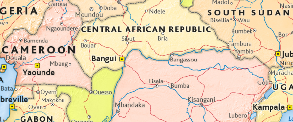 Africa and Middle East Wall Map 