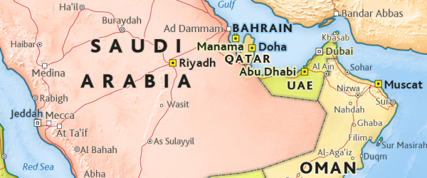 Africa and Middle East Wall Map 