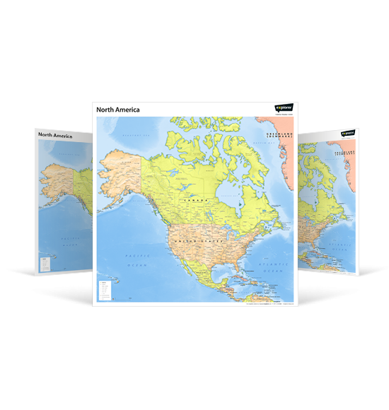 North America Wall Map 