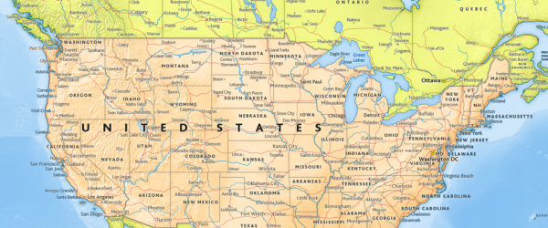 North America Wall Map 