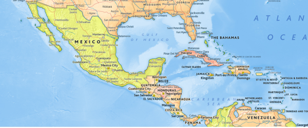 North America Wall Map 