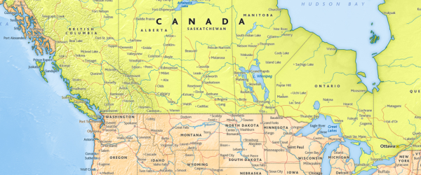 North America Wall Map 