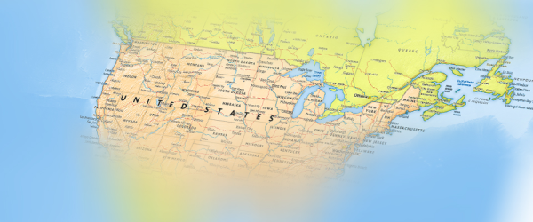 North America Wall Map 