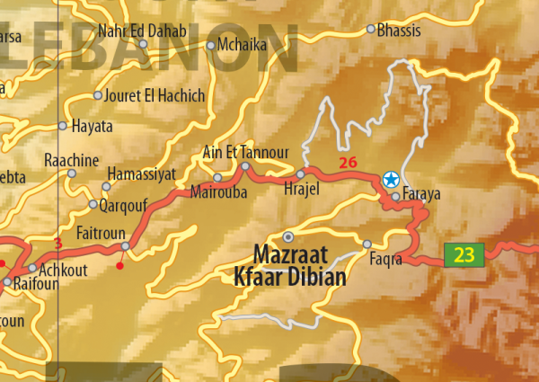 Lebanon Map