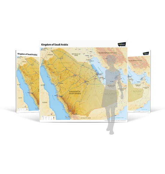 Saudi Arabia Wall Map