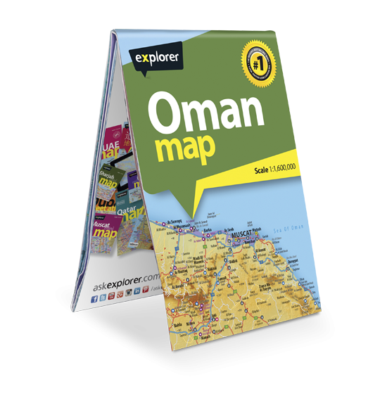 Oman Map Soft Cover