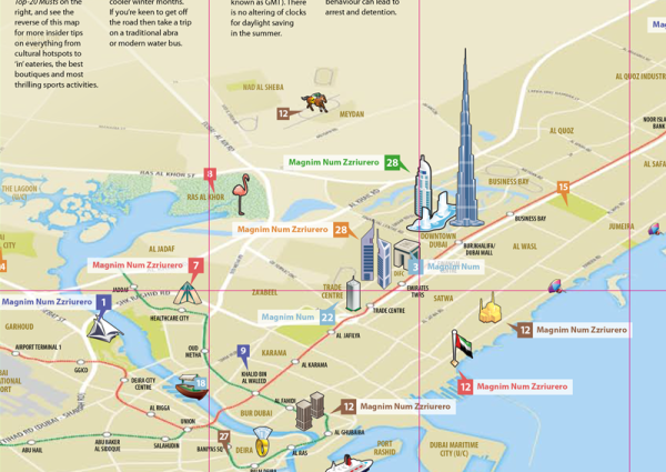 Dubai Tourist Map