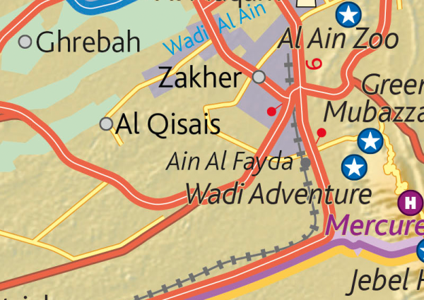 UAE Wall Map