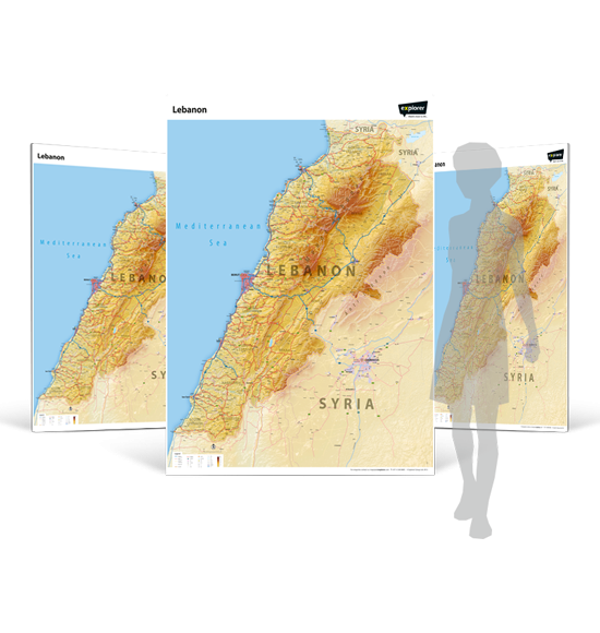 Lebanon Wall Map