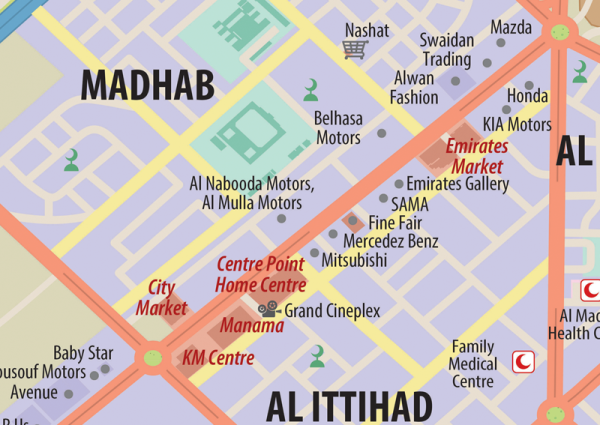 Fujairah Wall Map