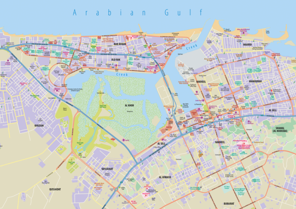 Ras Al Khaimah Wall Map
